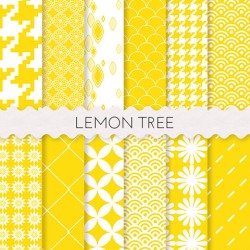 Lemon Tree Scrapbook Papers 12x12 Printable Paper
