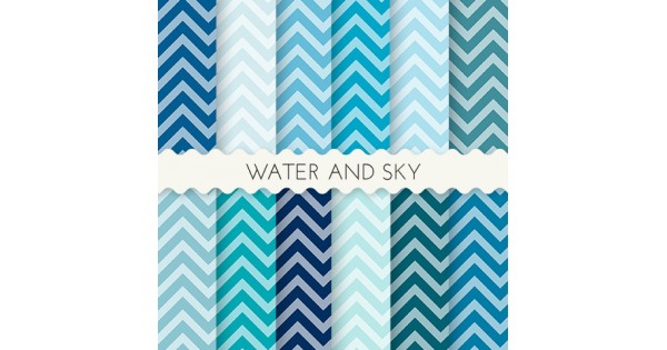 Water and Sky Blue Glitter Scrapbook Papers 12x12 Printable Paper
