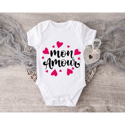Baby Onesie Mon Amour