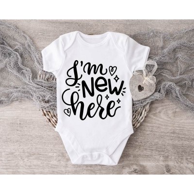 Baby Onesie I am New Here Baby Onesie I am New Here