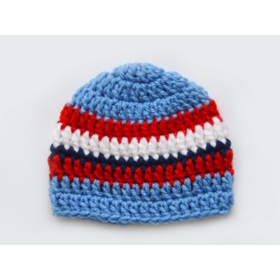 Newborn baby boy hat, crochet baby boy hat 