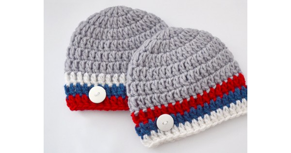 twin hospital hats two hats newborn beanie hats knitted unisex set gifts for twins neutral color Unmatching newborn twin hats
