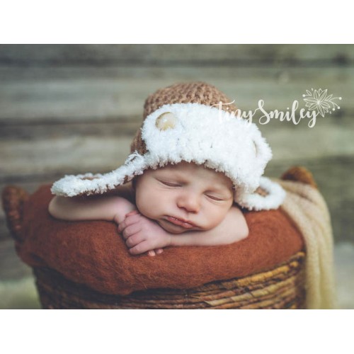 newborn aviator hat