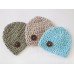 Blue cotton baby beanies boy, Newborn cotton beanie, Crochet boy hats 
