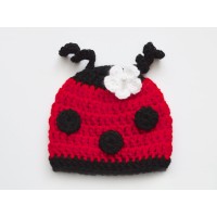Ladybug Baby Hat, Photo prop