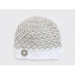 Hospital baby boy caps,  Striped boy hat, Gray crochet newborn boy outfit