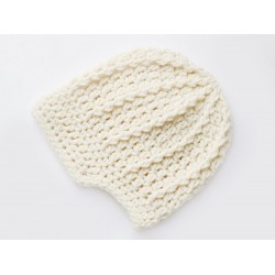 Oatmeal baby boy hat