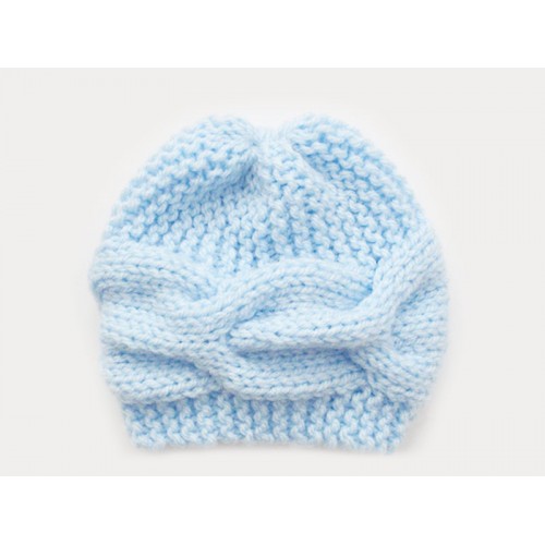Hand knit newborn hat