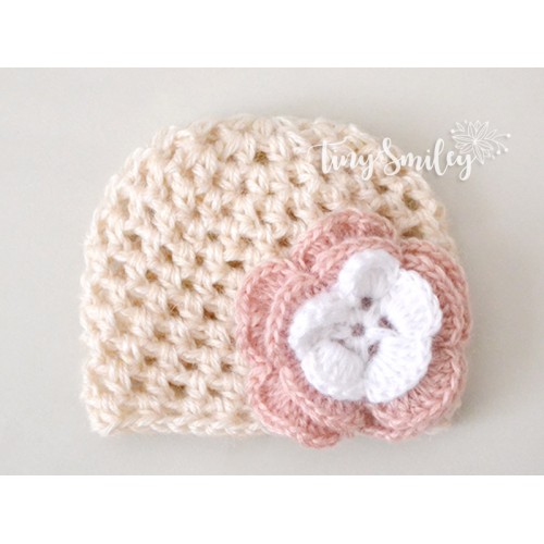 crochet baby girl hat