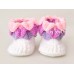 Crocodile stitch newborn baby boots, Crochet newborn boots